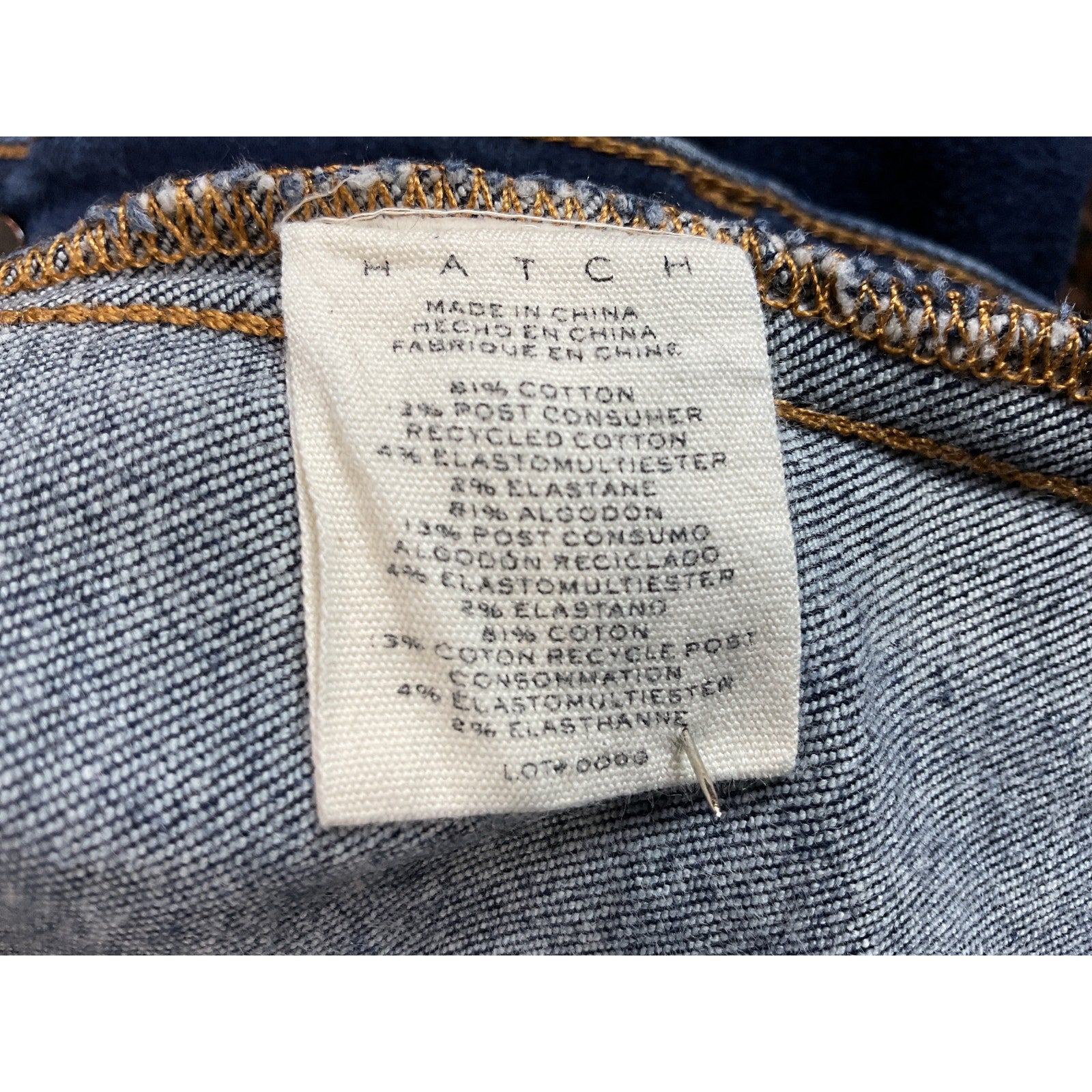 Hatch 'The Slim' Black Maternity Denim Jean Size 26
