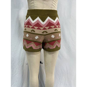 Sézane 'Jett' Green Merino Wool Short Size XXS