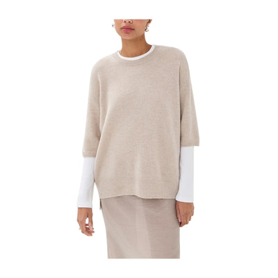 Lisa Yang Cashmere Tan Camille Sweater Size 1