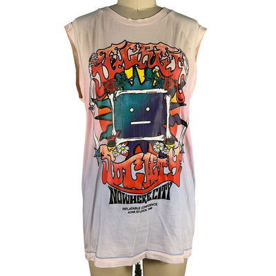 Acne Studios Ombre Pink Graphic Tank Top Size S