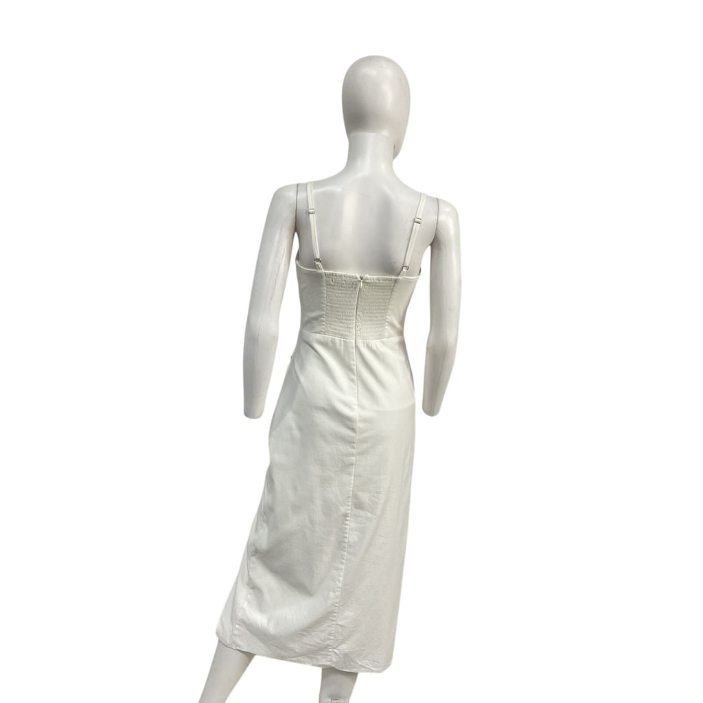 Reformation 'Alfred' Cream Cotton Dress Size 4