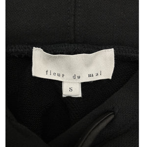Fleur Du Mal Terry Black Hoodie Dress Size S