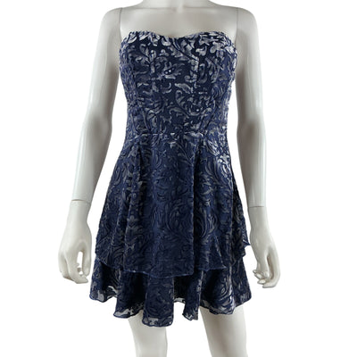 Majorelle Strapless Navy Blue Martha Dress Size L