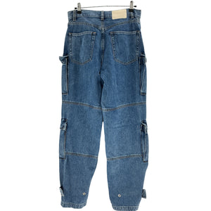 Grlfrnd Utility Blue Lex Cargo Denim Jeans Size 25