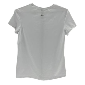 Alo Yoga Classic White Alosoft Finesse T Shirt Size M