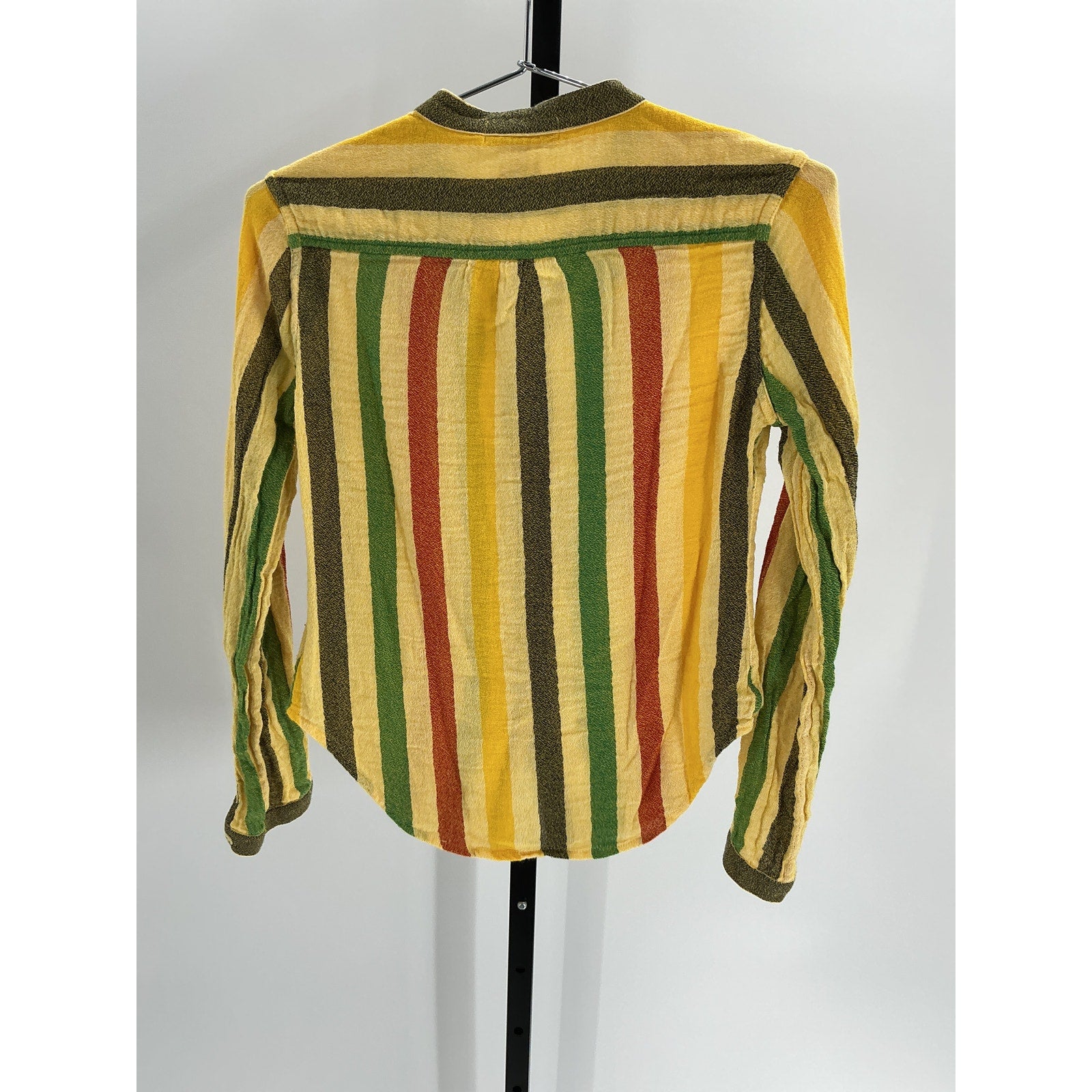Suzie Kondi 'The Koubi' Gold Cotton Button Blouse Size S