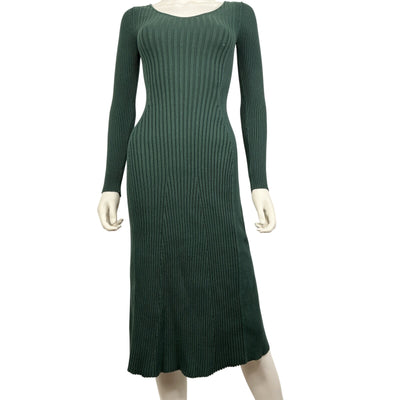 Hatch Ribbed Green Dasha Sweater Dress Size 0