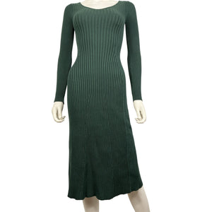 Hatch Ribbed Green Dasha Sweater Dress Size 0