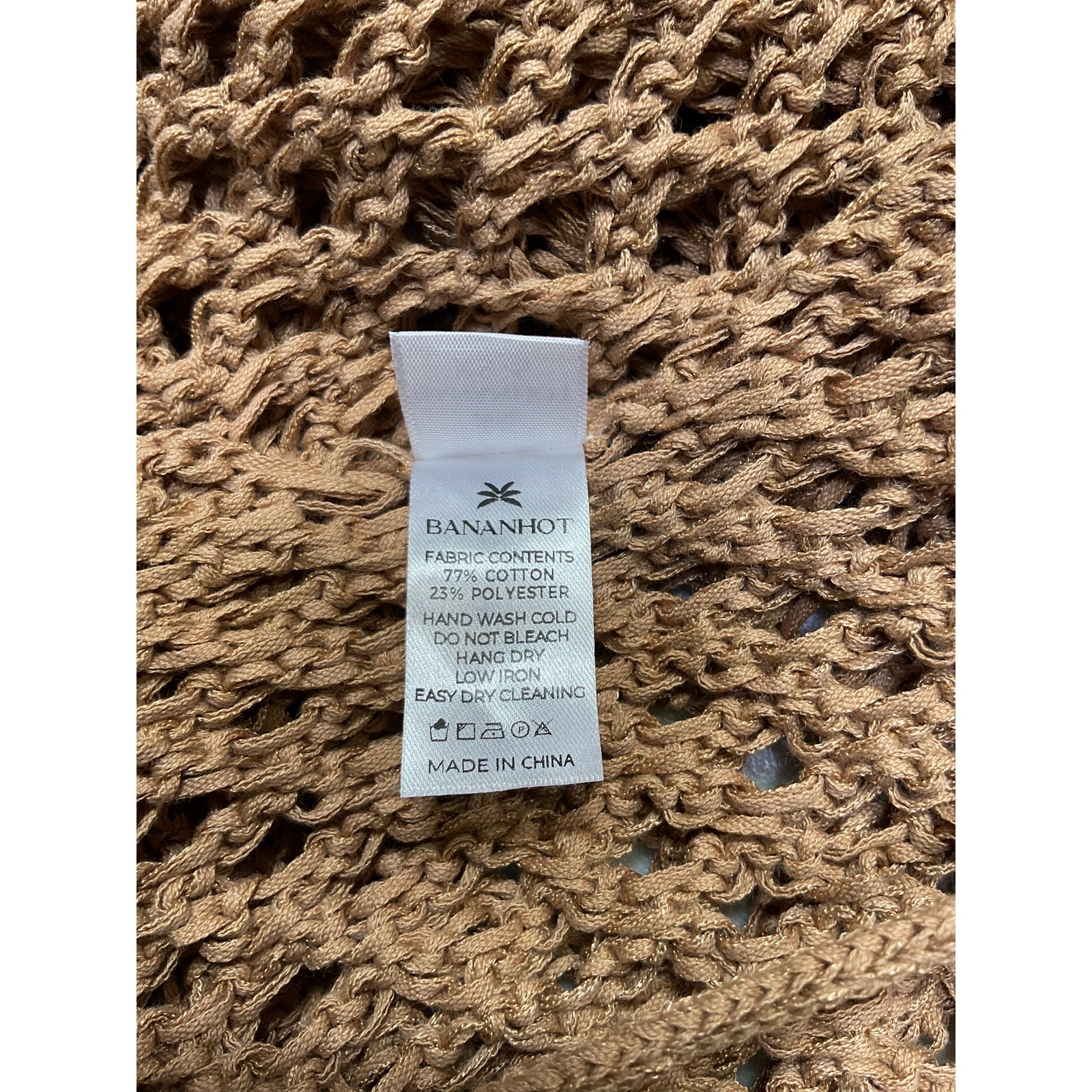 Bananhot 'Magen' Beige Cotton Knitted Shirt Size XS-S