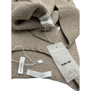 Helmut Lang Ribbon Tan Cotton Midi Dress Size M