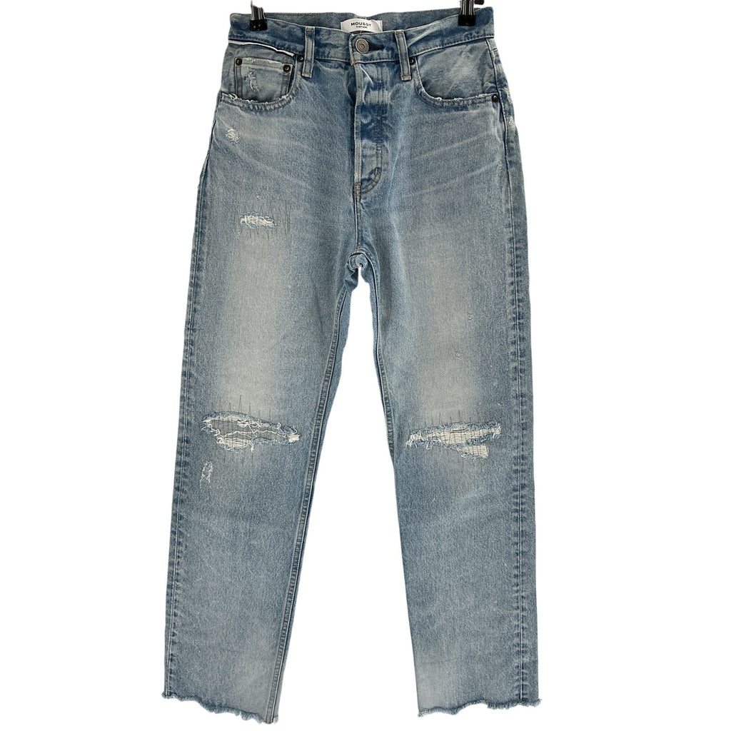 Moussy 'Argnett' Blue Cotton Wide Straight Jean Size 26