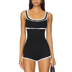 Majorelle Ruffled Black Brielle Tank Top Size XXS