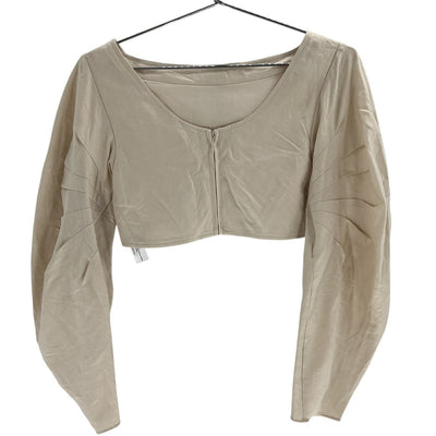 Cult Gaia Sculptural Beige Brenna Crop Top Size XS