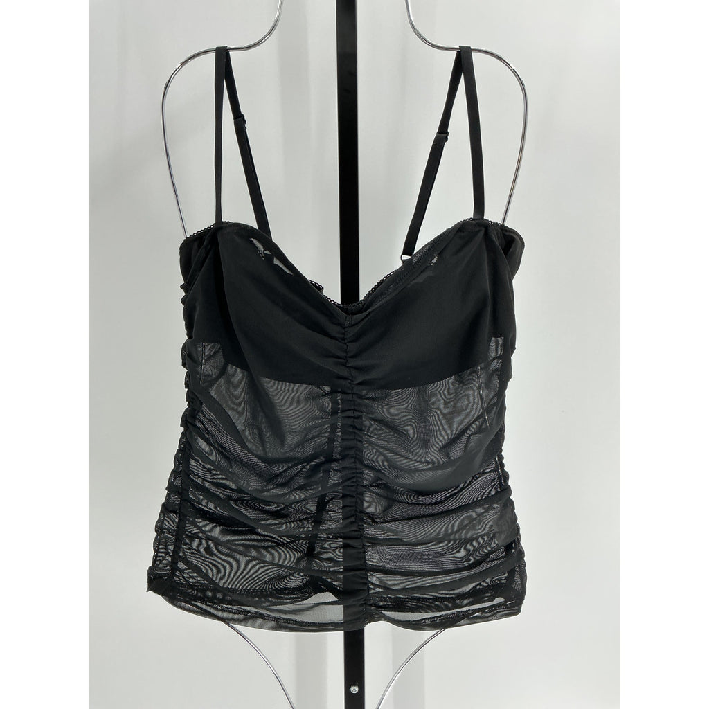 Miaou 'Renzo' Black Polyester Tube Top Size XXS
