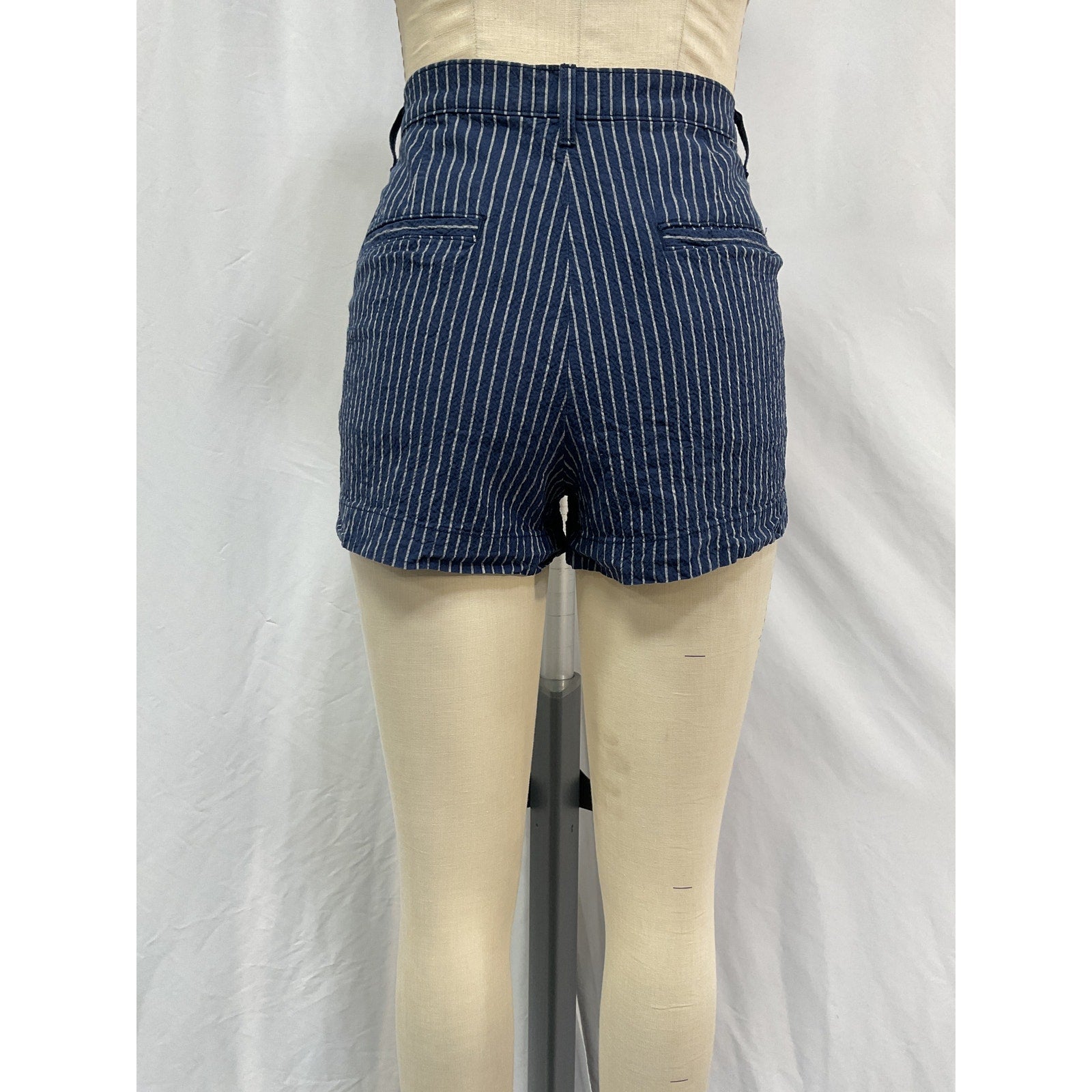 L'Agence 'Jameson' Blue Cotton Short Size 27