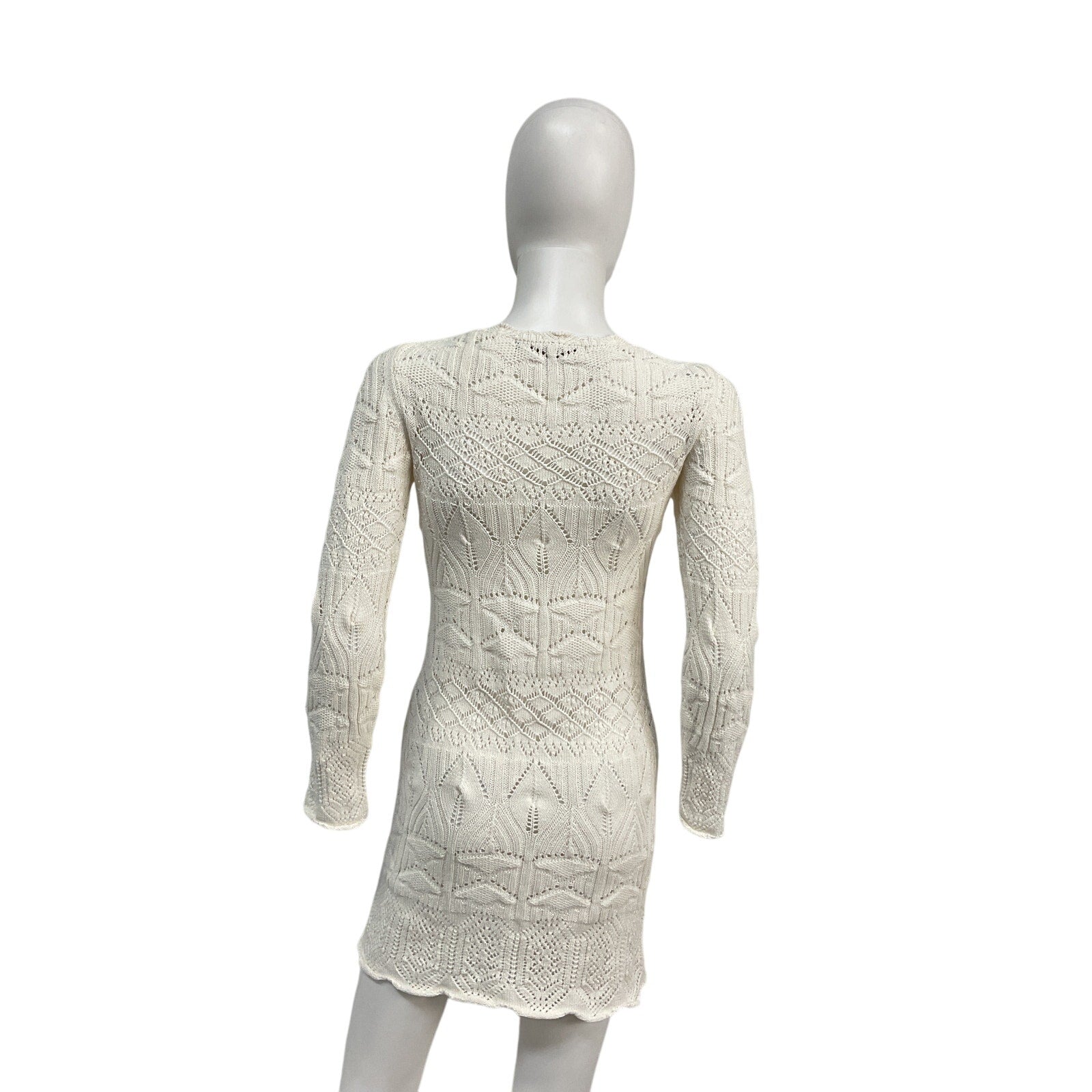 House Of Harlow 1960 X Revolve 'Raylen' Cream Viscose Mini Dress Size M