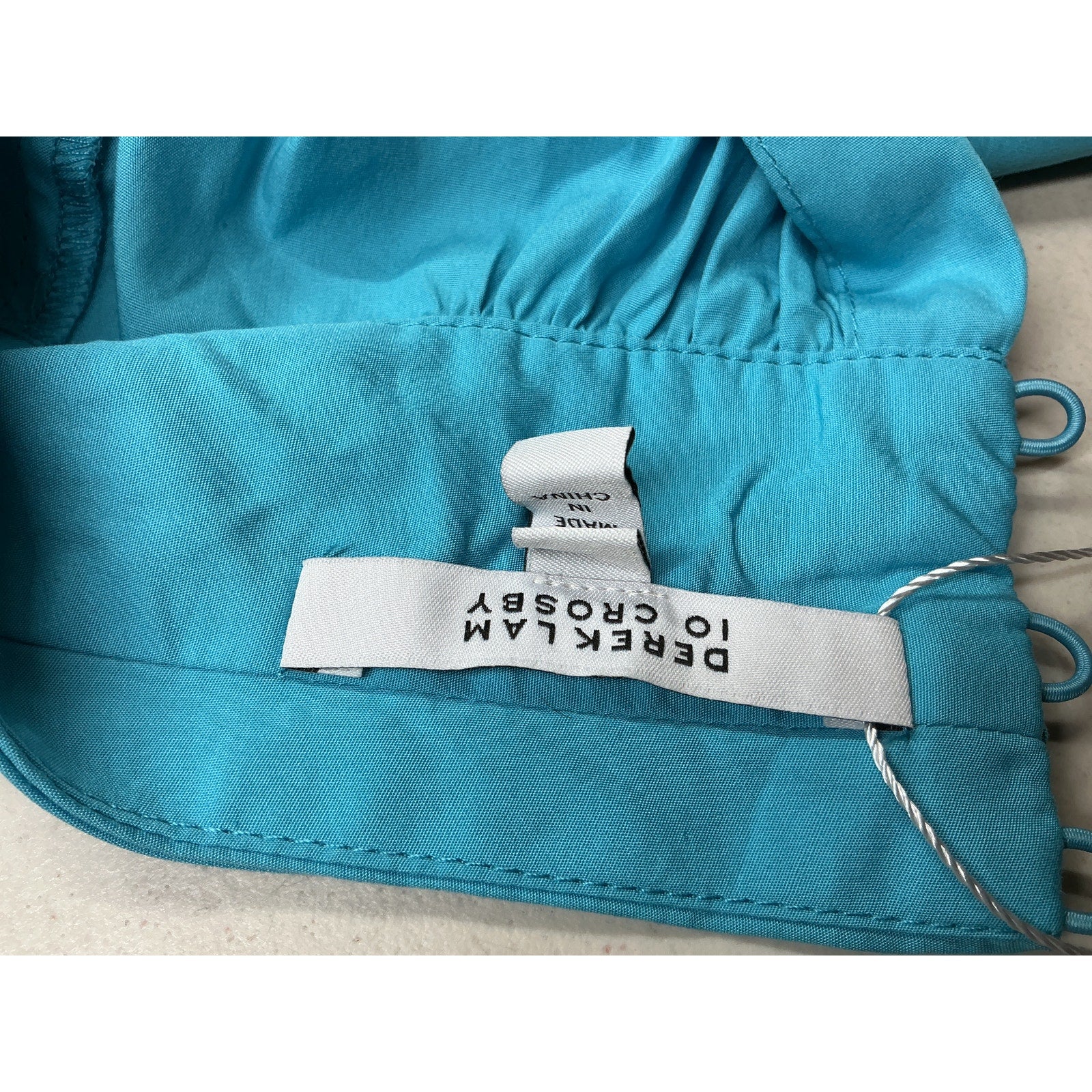 Derek Lam 'Finn' Blue Ruffle Wrap Dress Size 6