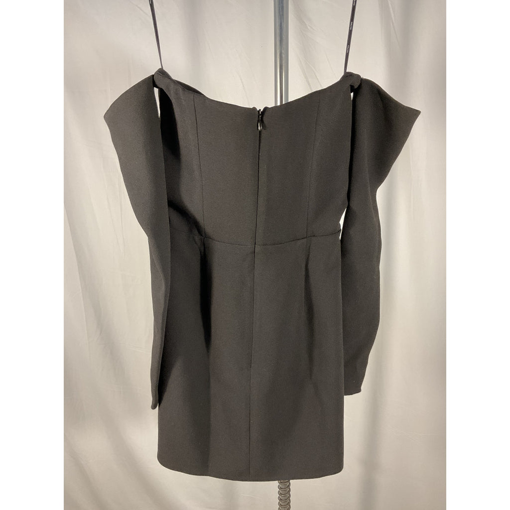 Alex Perry 'Hadley' Black Crepe Cut Out Mini Dress Size 4 - NWT