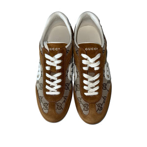 Gucci Monogram Tan GG Supreme Sneakers Size EU 38.5 / US 8.5
