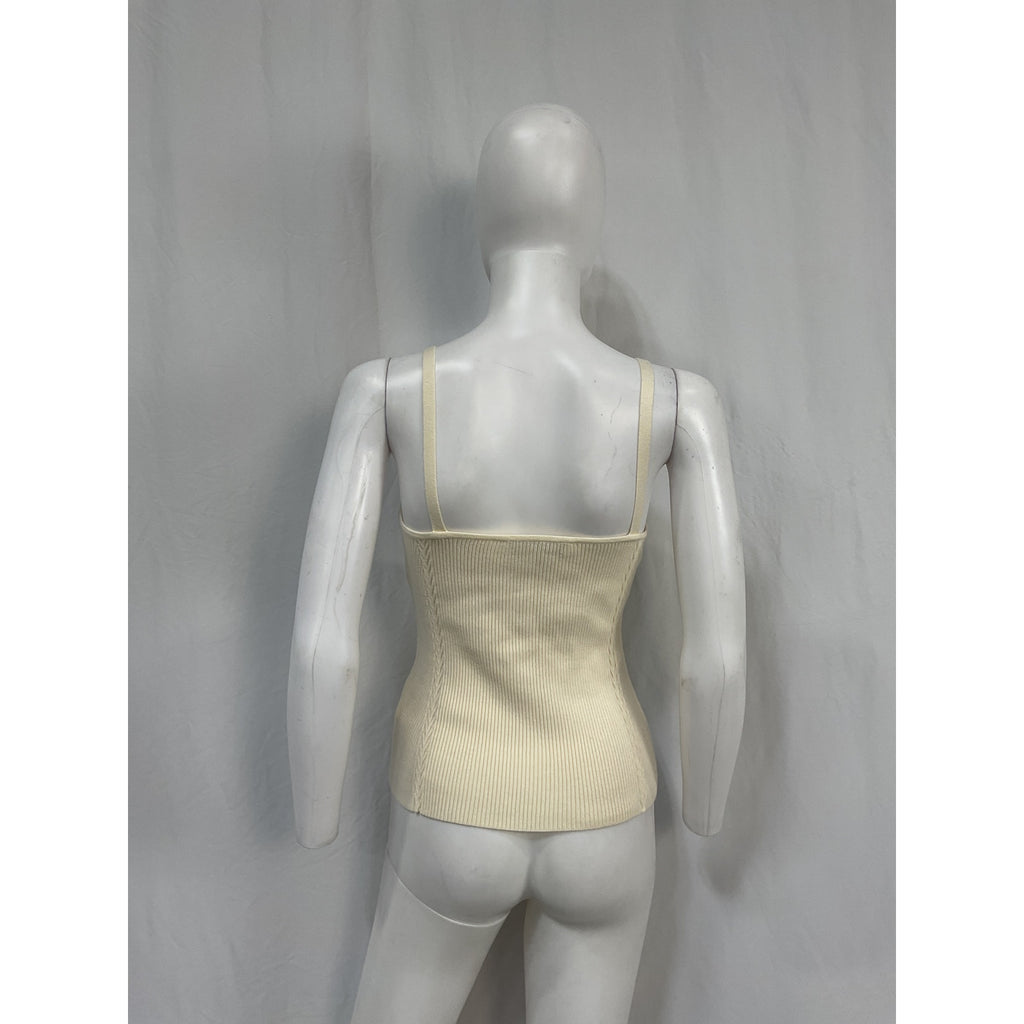 Favorite Daughter 'The Layla' White Viscose Tank Top Size M