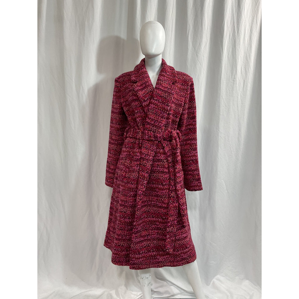 Hutch 'Kat' Pink Wrap Coat Size L - NWT
