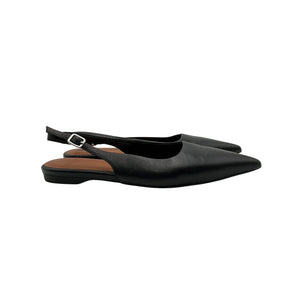 Vagabond Shoemakers Sleek Black Hermine Slingback Flats Size 37 EU / US 7