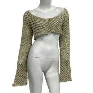 Bananhot Crochet Ivory Magen Top Size XS / S