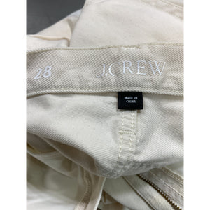 J.Crew 'Lower' White Rise Wide Leg Denim Jean Size 29