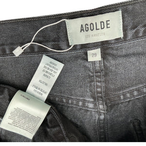 Agolde Distressed Black Lana Denim Jeans Size 29