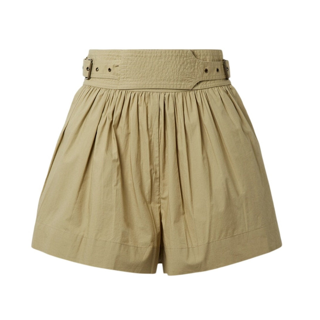 Ulla Johnson Belted Army Green Adeline Shorts Size 0