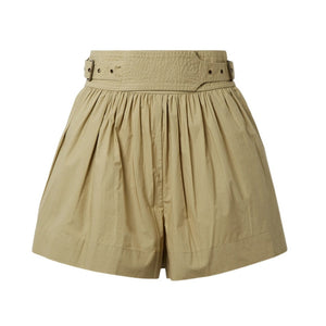 Ulla Johnson Belted Army Green Adeline Shorts Size 0