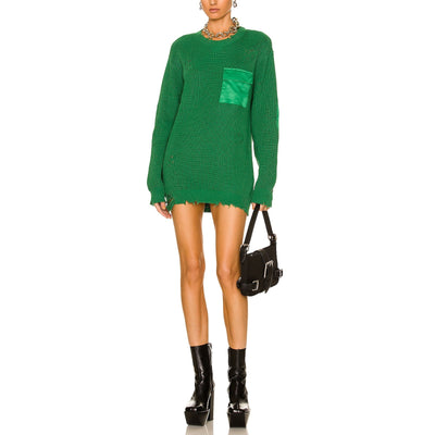Ser.o.ya Distressed Amazon Green Devin Sweater Size S