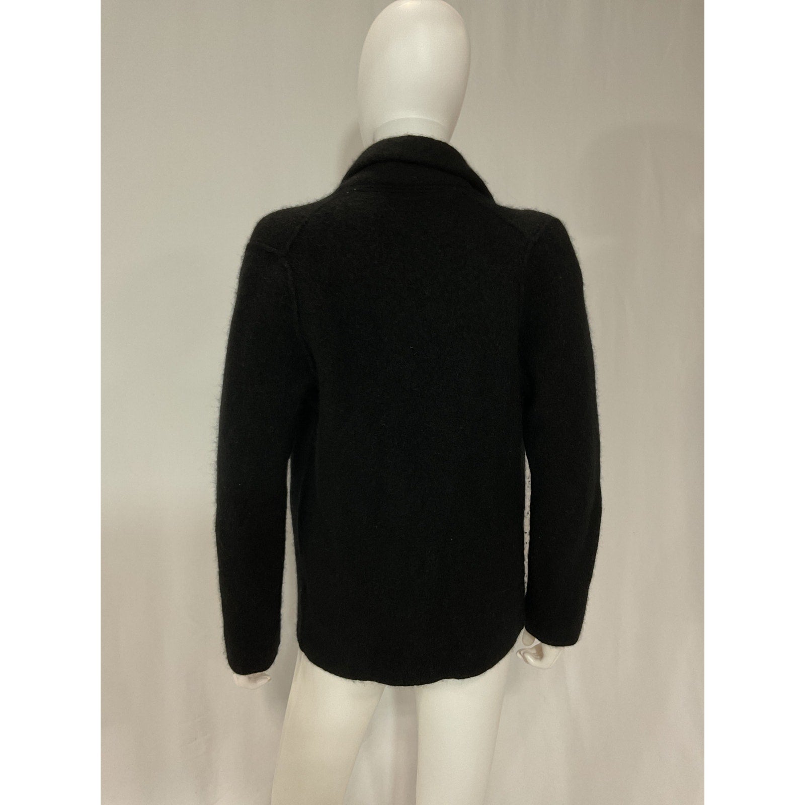 Vince 'Oversize' Black Sweater Knit Blazer Size S