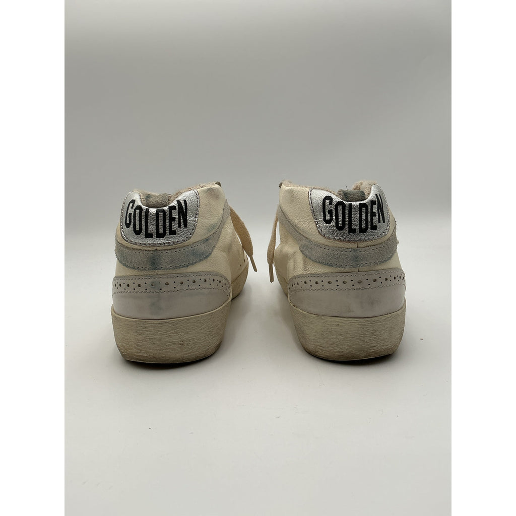Golden Goose White Leather Mid Star Sneaker Size 8