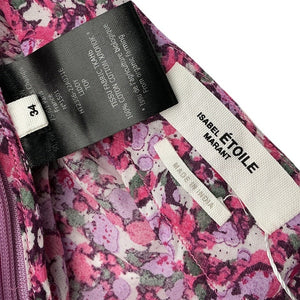 Isabel Marant One-Shoulder Magenta Liddy Top Size 34