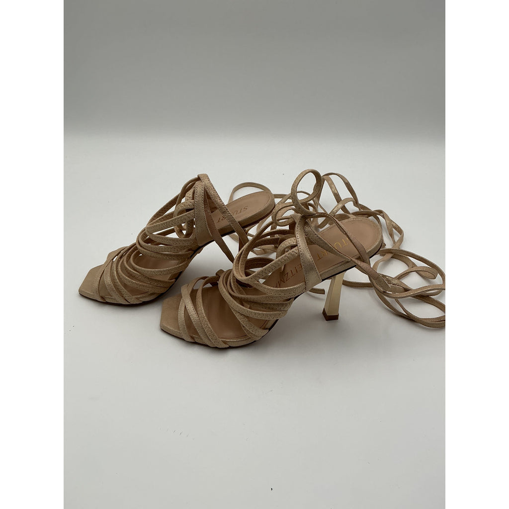 Stuart Weitzman 'Jaxie' Brown Sandal Size 6.5