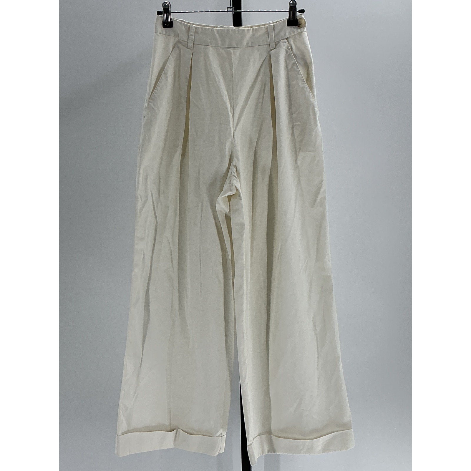 D�en 'Hilaire' Cream Cotton Pant Size 4
