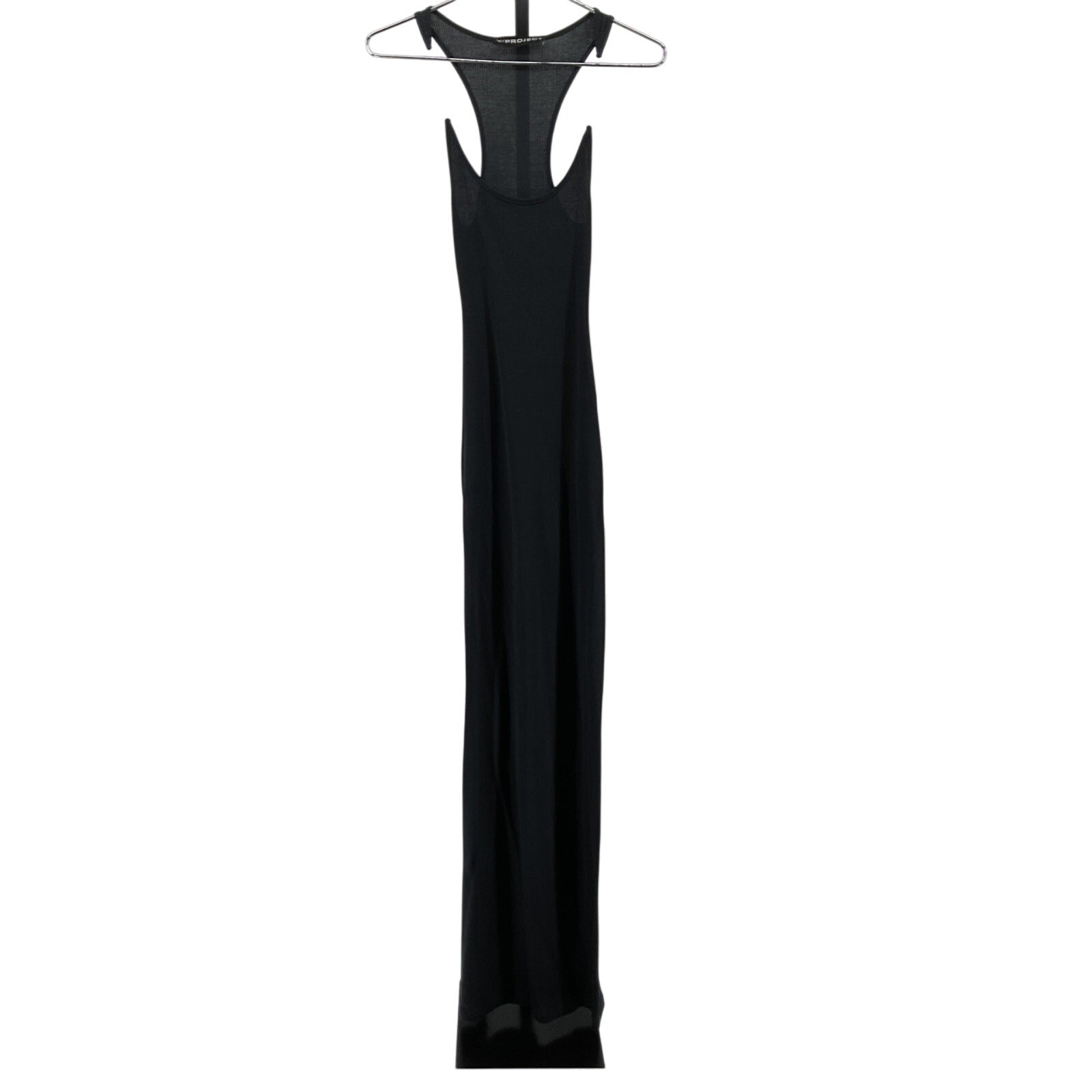 Y/Project Invisible Black Cotton Strap Dress Size XS