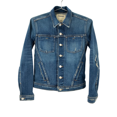 L'Agence Distressed Blue Celine Jacket Size XS