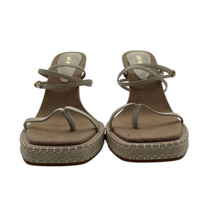 Alias Mae Strappy Heather Grey Gia Heels Size 38 EU / US 8