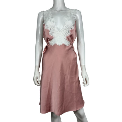 Lovers And Friends Satin Pink Taylor Mini Dress Size L