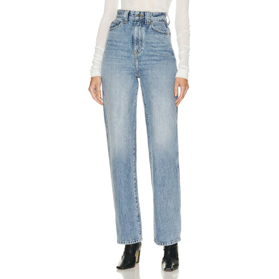 Khaite 'Albi' Blue Cotton Straight Denim Jean Size 27