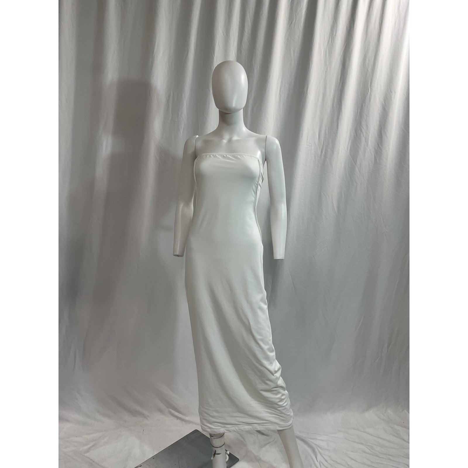 Helsa 'Organic' White Jersey Seamed Tube Dress Size XL
