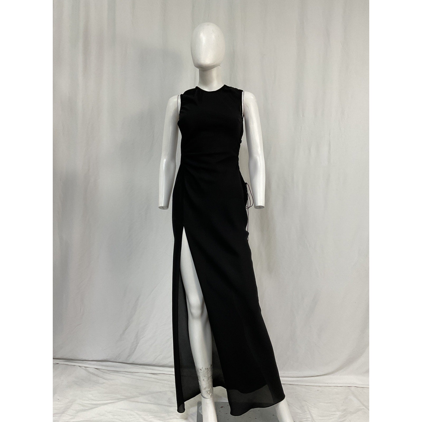 Anna October 'Alexa' Black Acetate Maxi Dress Size XS