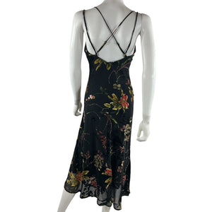Astr The Label Burnout Black Multi Gaia Dress Size XS