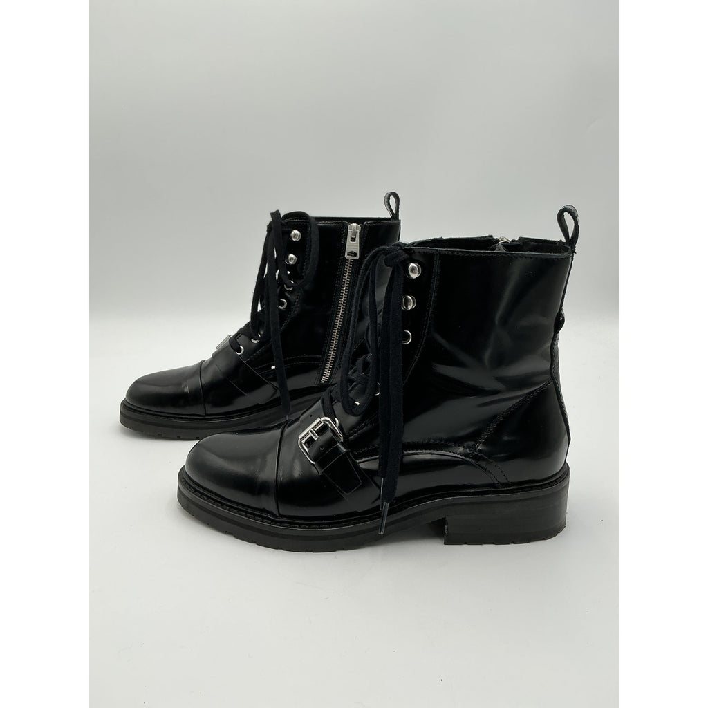 Allsaints 'Donita' Black Leather Boot Size 9
