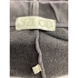 Suzie Knodi 'Patmos' Brown Cotton Terry Track Pants Size XS