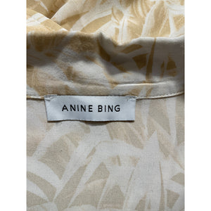 Anine Bing 'Austin' White Short Sleeve Top Size S
