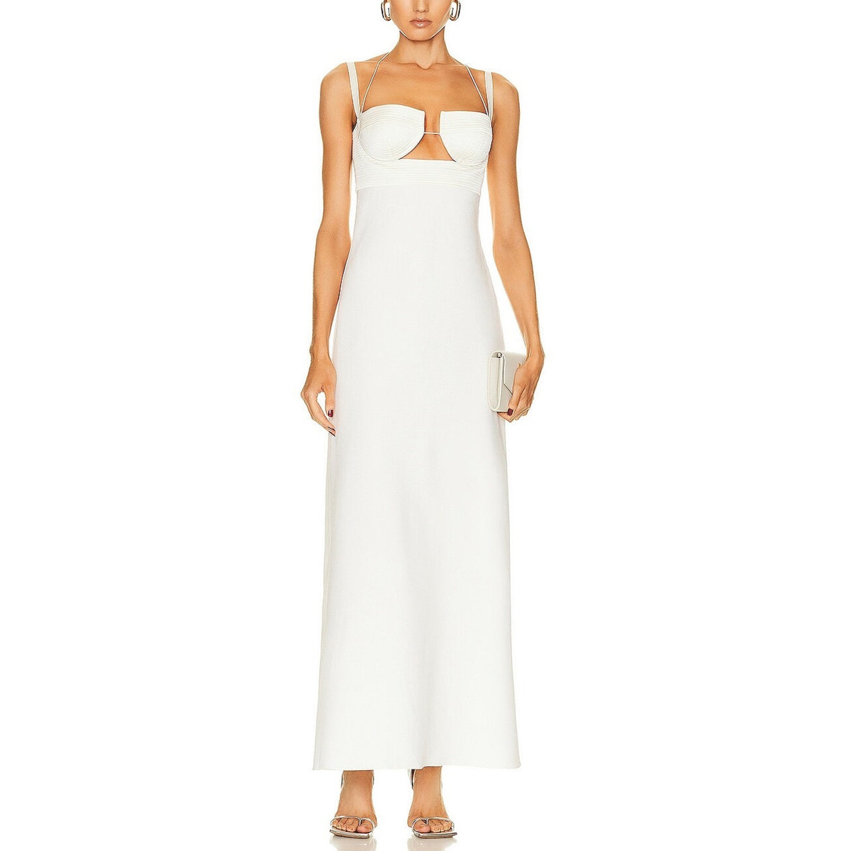Anna October Elegant White Veronique Maxi Dress Size XS