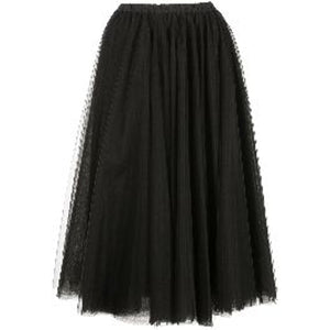 Cynthia Rowley Voluminous Black Tulle Midi Skirt Size M NWT